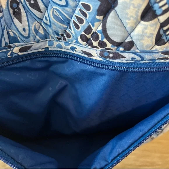 New VERA BRADLEY Blue Star Medallion Iconic Grand Large Weekender Bag Starburst - Picture 5 of 11